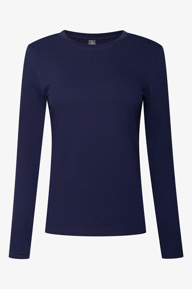 Long Sleeve Crew Neck T-Shirt Navy