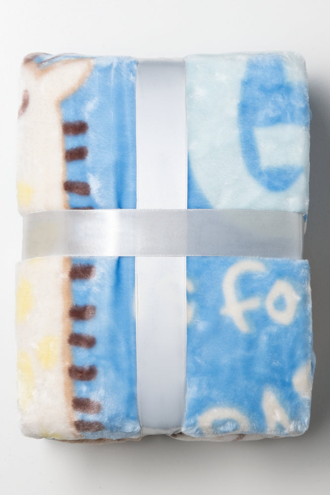 Animal Blanket Blue