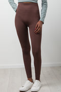 Wide Waist Leggings Brown (1)