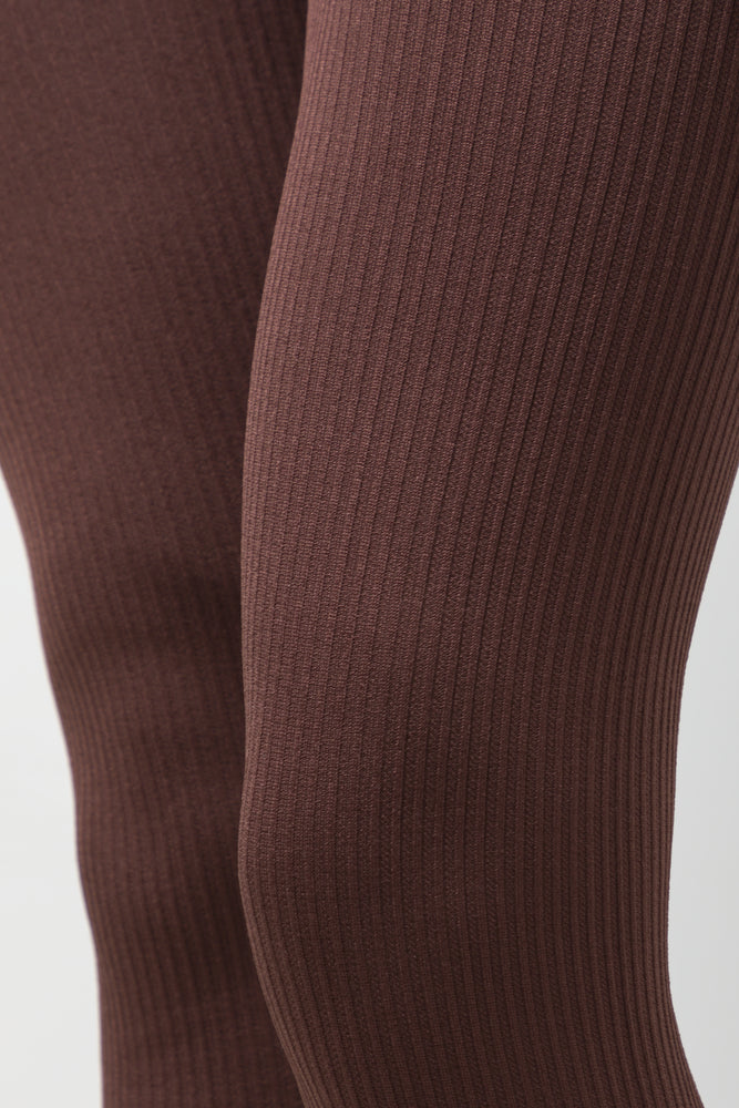 Wide Waist Leggings Brown (4)