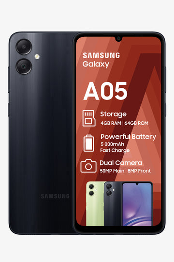 3G CELL C SAMSUNG A05 64GB BLACK RMS