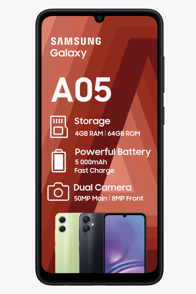 3G CELL C SAMSUNG A05 64GB BLACK RMS (1)