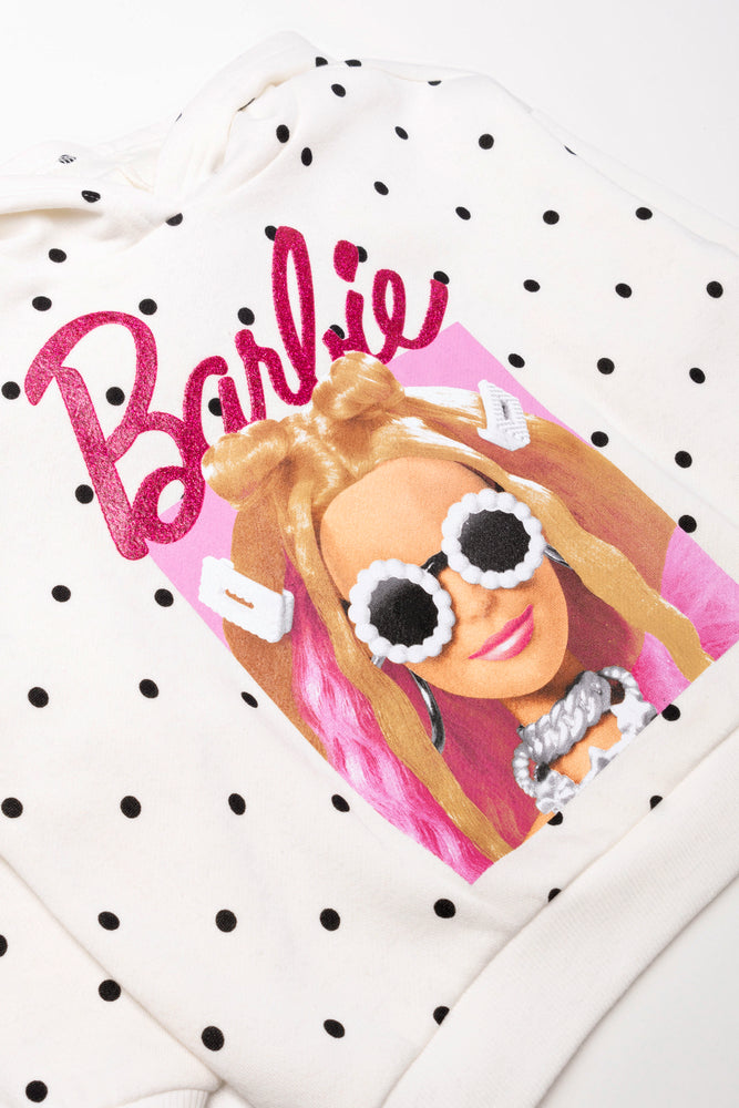 Barbie Spot Hoodie White