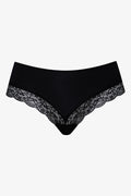 3 Pack Lace Trim Brazilian Panties Black (3)