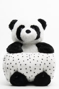 Panda Toy And Blanket Black And White