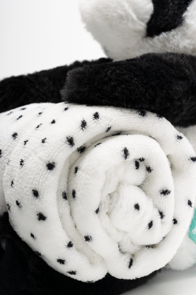 Panda Toy And Blanket Black And White (2)