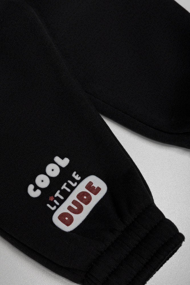 Cool Little Dude Trackpants Black (1)