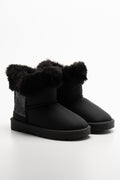 Fur Comfy Boots Black