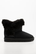 Fur Comfy Boots Black (1)