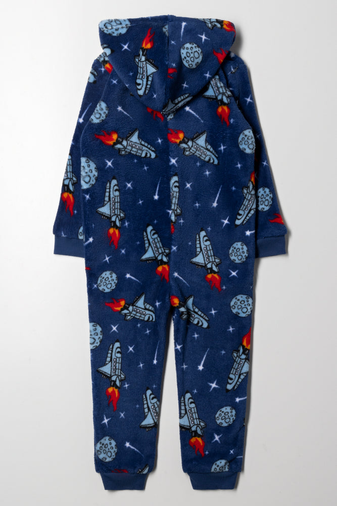 Space Onesie  Navy (2)