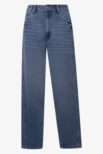 Barrel Leg Jeans Blue
