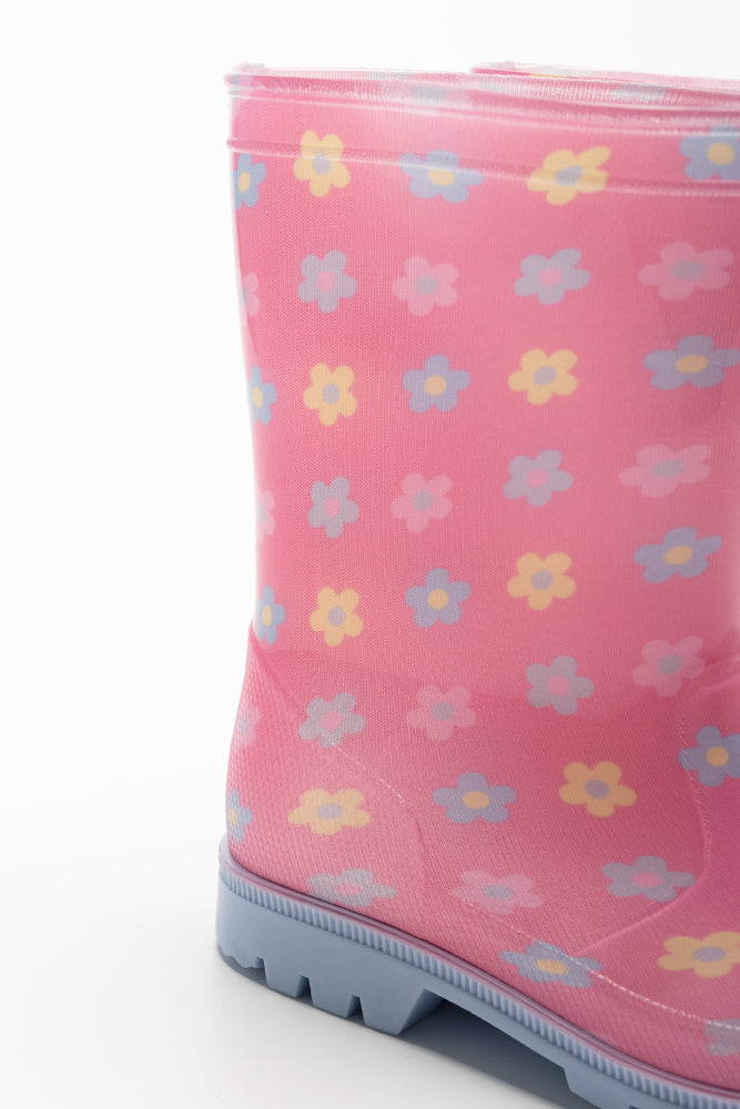 Daisy Rainboots Pink (3)