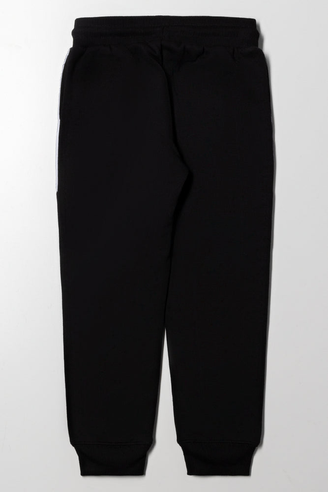 Colourblock Trackpants Black (2)