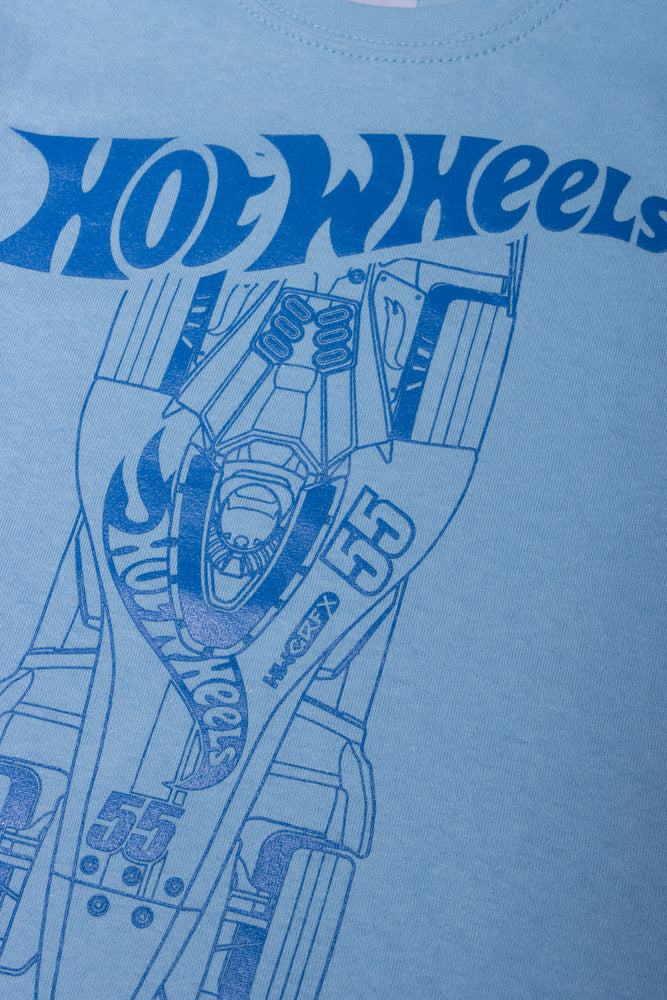Hot Wheels 2 Pack Short Sleeve T-Shirts Dark Grey And Blue (2)