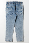 Rip And Repaired Skinny Denim Jeans Blue (2)
