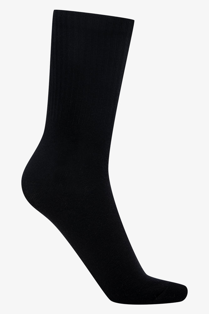 3 Packs Rib Socks Black (1)