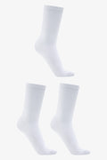 3 Pack Crew Socks White