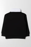 Funnel Neck Quarter Zip Tracktop Black (2)