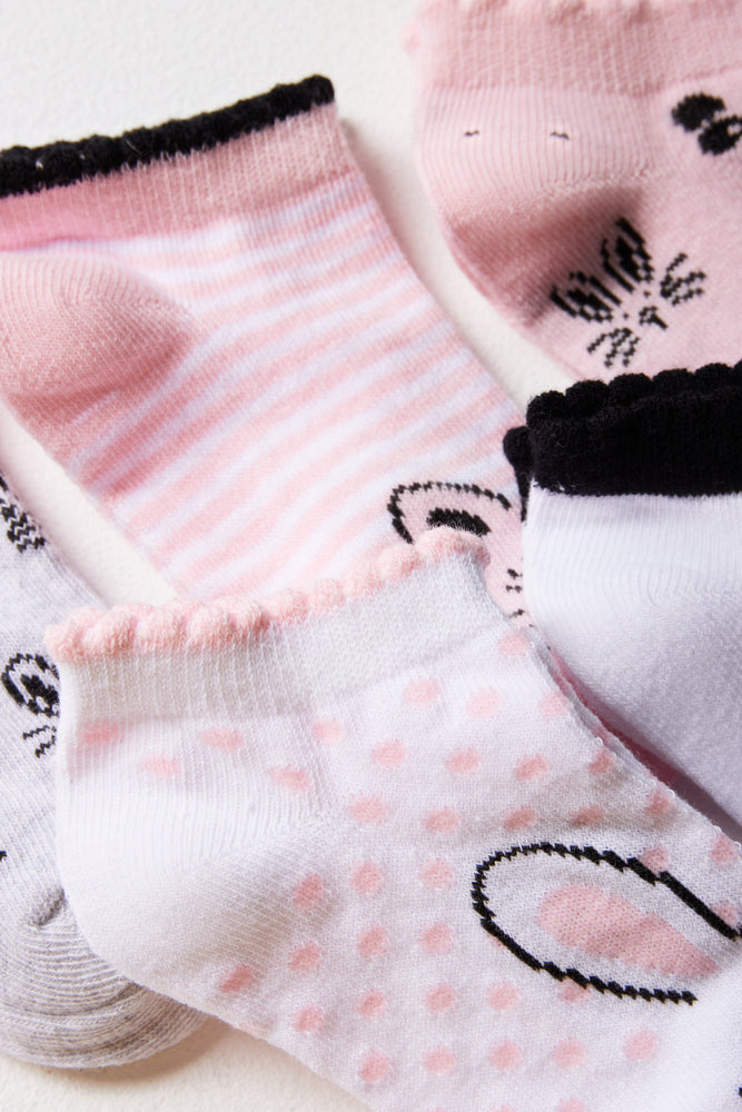 5 Pack Low Leg Socks Multi (1)