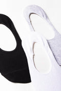 3 Pack Secret Socks Black, White & Grey (1)