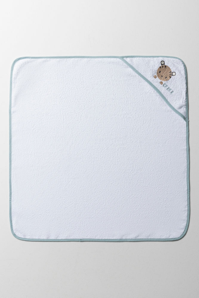 Tiger And Friends Hooded Towel Blue