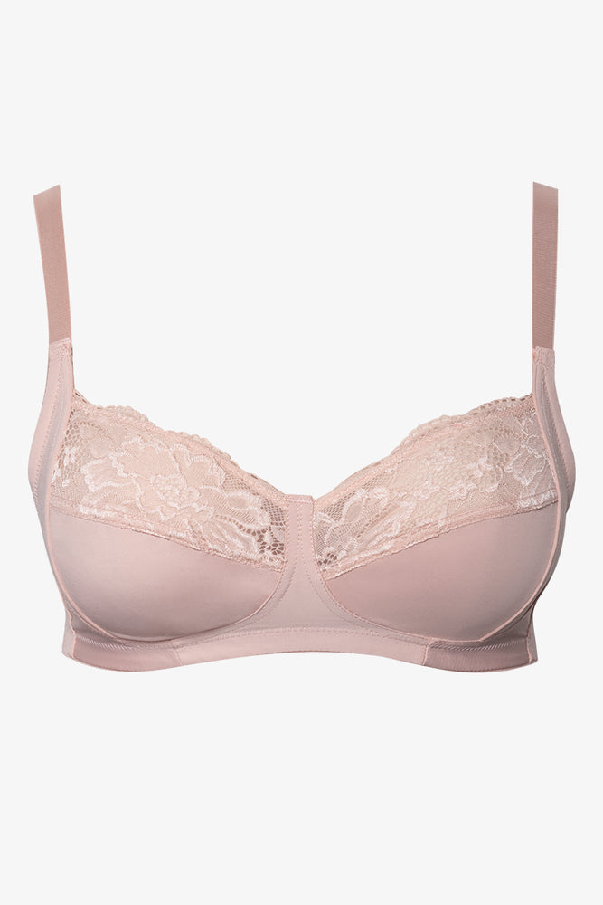 2 Pack Lace Non Padded Wirefree Bra Black And Pink