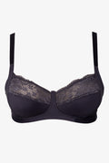 2 Pack Lace Non Padded Wirefree Bra Black And Pink (2)