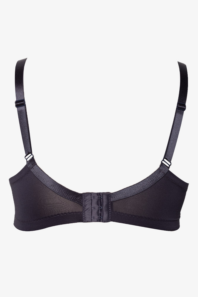 2 Pack Lace Non Padded Wirefree Bra Black And Pink (3)