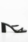 Strappy Heel Sandal Black (1)