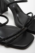 Strappy Heel Sandal Black (2)