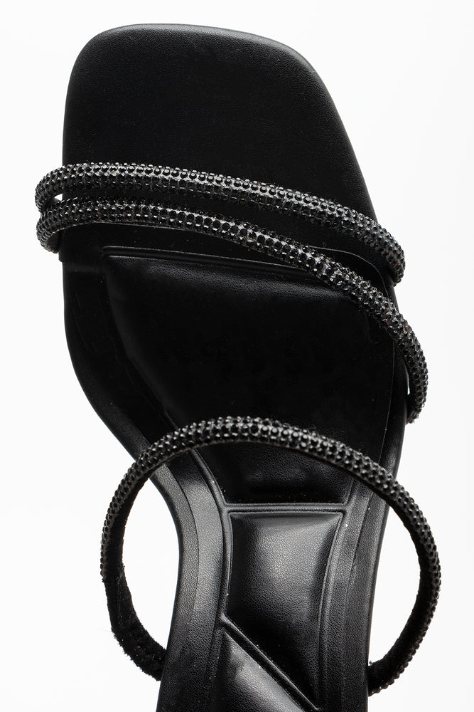 Strappy Heel Sandal Black (4)