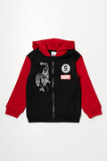Spider-Man Zip Through Tracktop Black