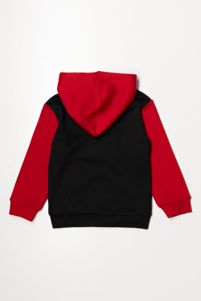 Spider-Man Zip Through Tracktop Black (2)