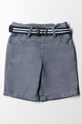 Belted Chino Shorts Blue