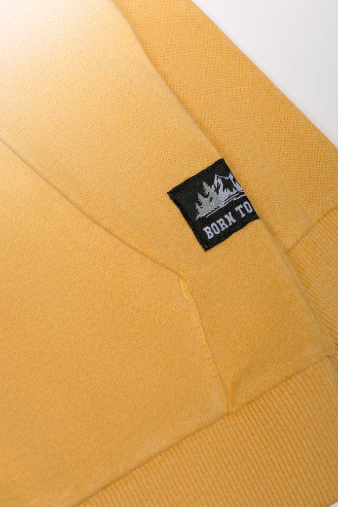 Dip Dye Hoodie Yellow
