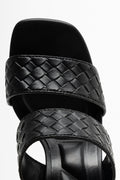 Mule Heeled Sandal Black (4)