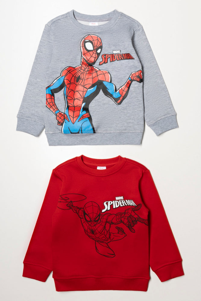 Spider-Man 2 Pack Tracktops Grey And Red