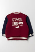 Baseball Jacket Red And Navy (2)