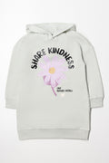 Hooded Sweat Dress Sage