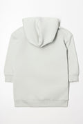 Hooded Sweat Dress Sage (2)