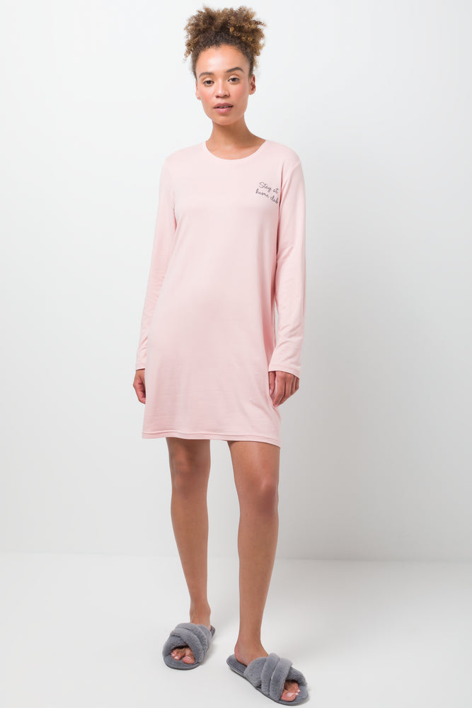 2 Pack Sleepshirts Pink And Grey (1)
