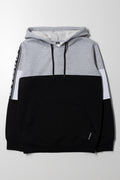 Colourblock Hoodie Black