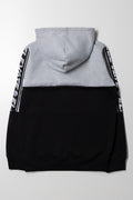 Colourblock Hoodie Black (2)