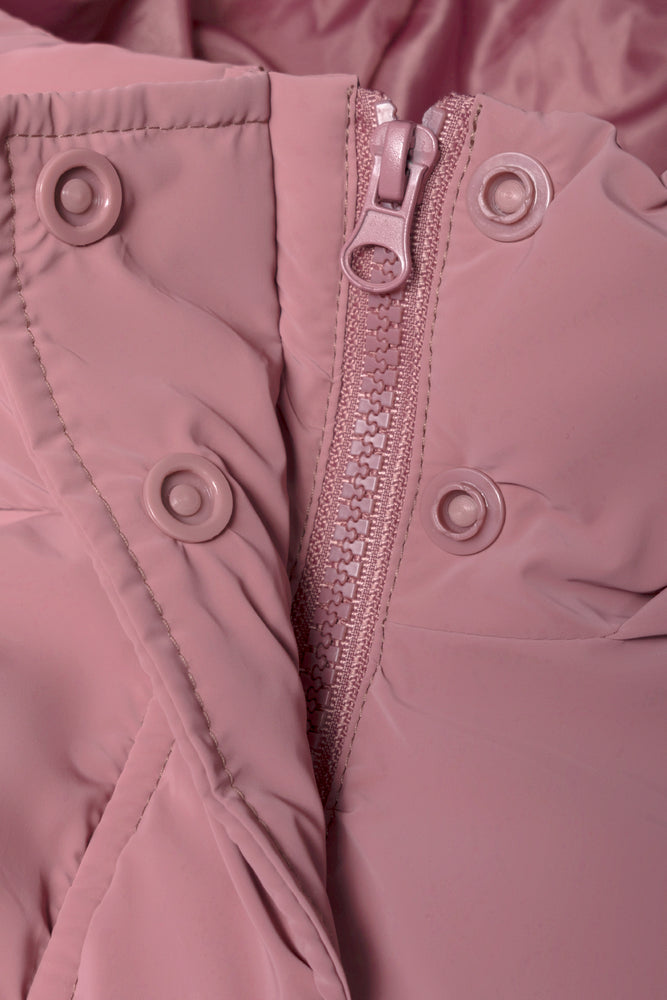 Hooded Puffer Jacket Pink