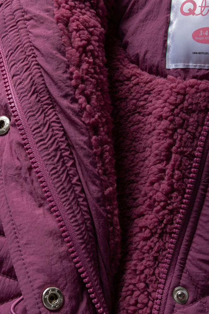 Diamond Quilt Coat Purple (1)