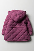 Diamond Quilt Coat Purple (2)