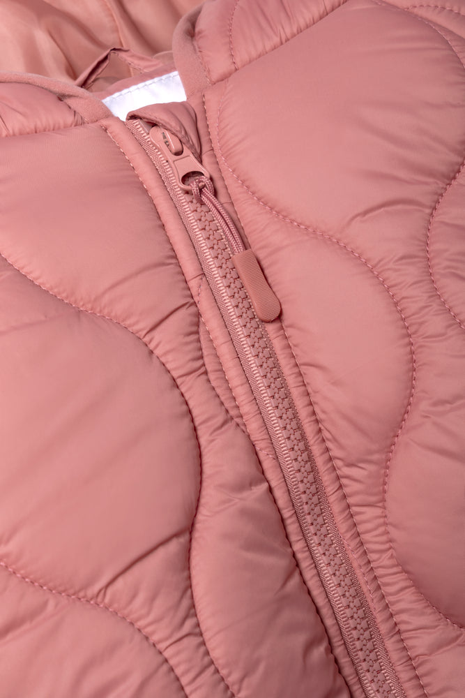 Hooded Puffer Jacket Pink