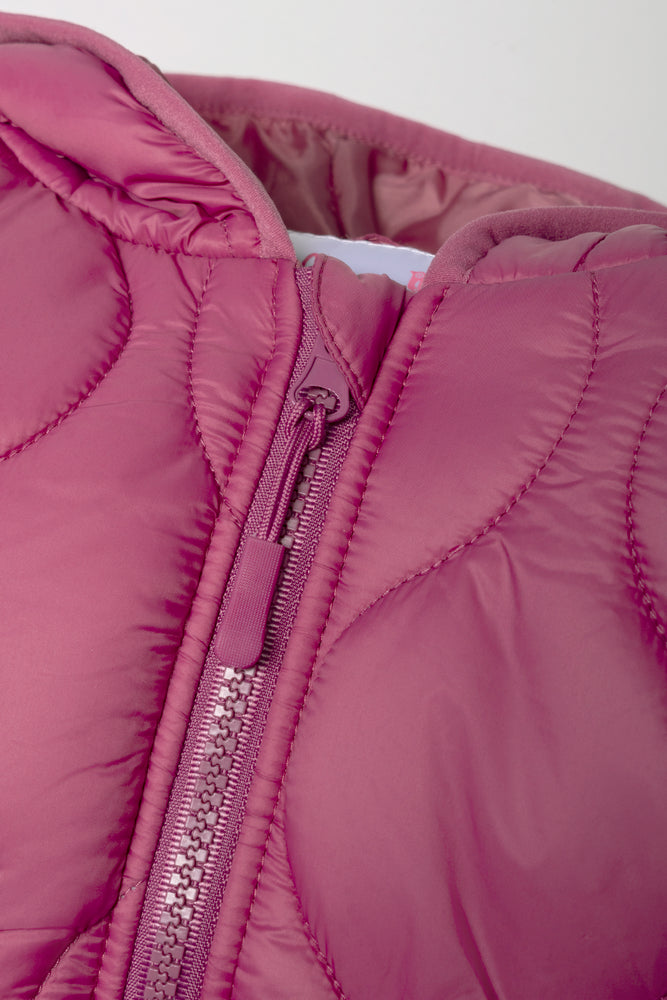 Hooded Puffer Jacket Purple
