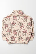 Minnie Mouse Quarter Zip Track Top Natural (3)