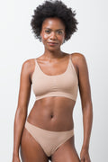 2 Pack Bonded Thong Black And Natural